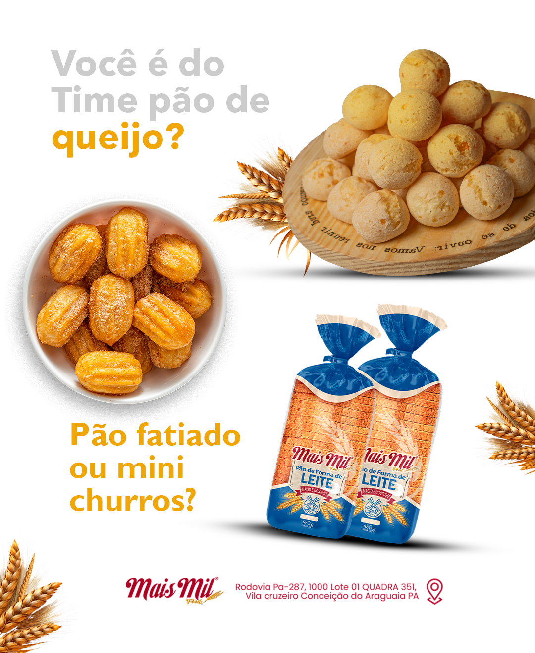 Você é do time pão de queijo?